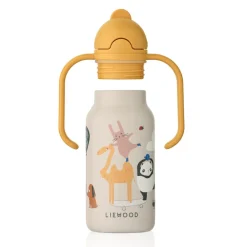 Liewood Drikkeflaske Kimmie, Around the world / Sandy, 250ml Clearance