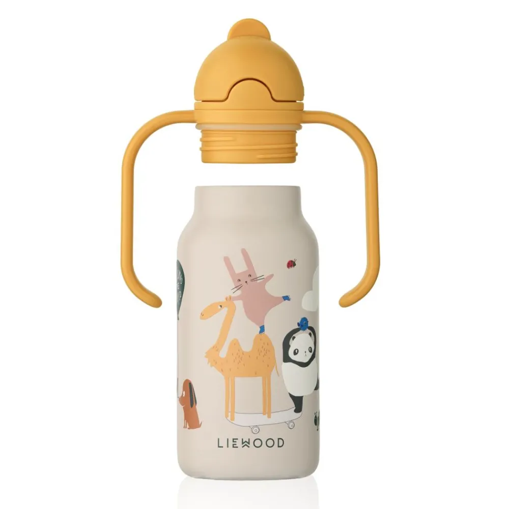 Liewood Drikkeflaske Kimmie, Around the world / Sandy, 250ml Clearance