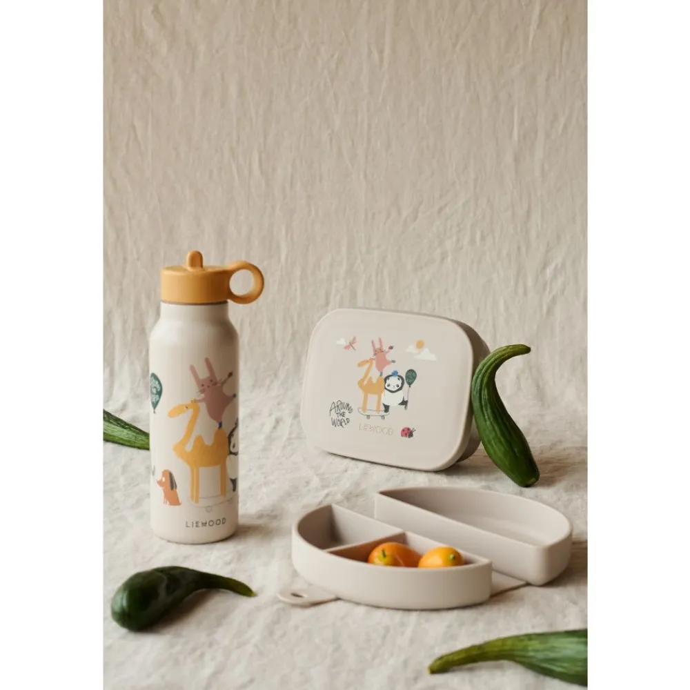 Liewood Drikkeflaske Kimmie, Around the world / Sandy, 250ml Clearance