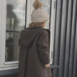 Huttelihut Lue, , AlpacaWool Pompom, Sand Melange New