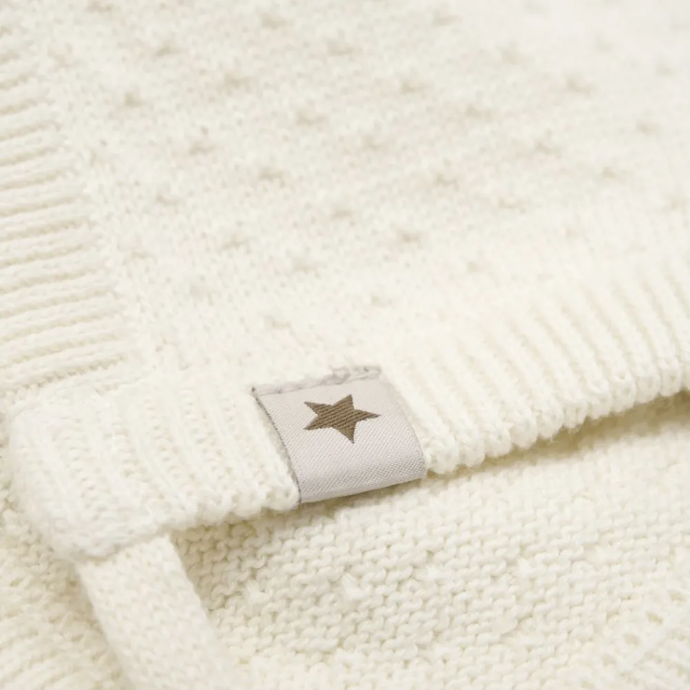 Huttelihut Lue, , Strikket Bomull, Antique White Online