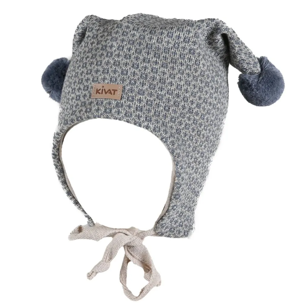 Kivat Lue m/knyting, , Ull, Sand/Blå Outlet