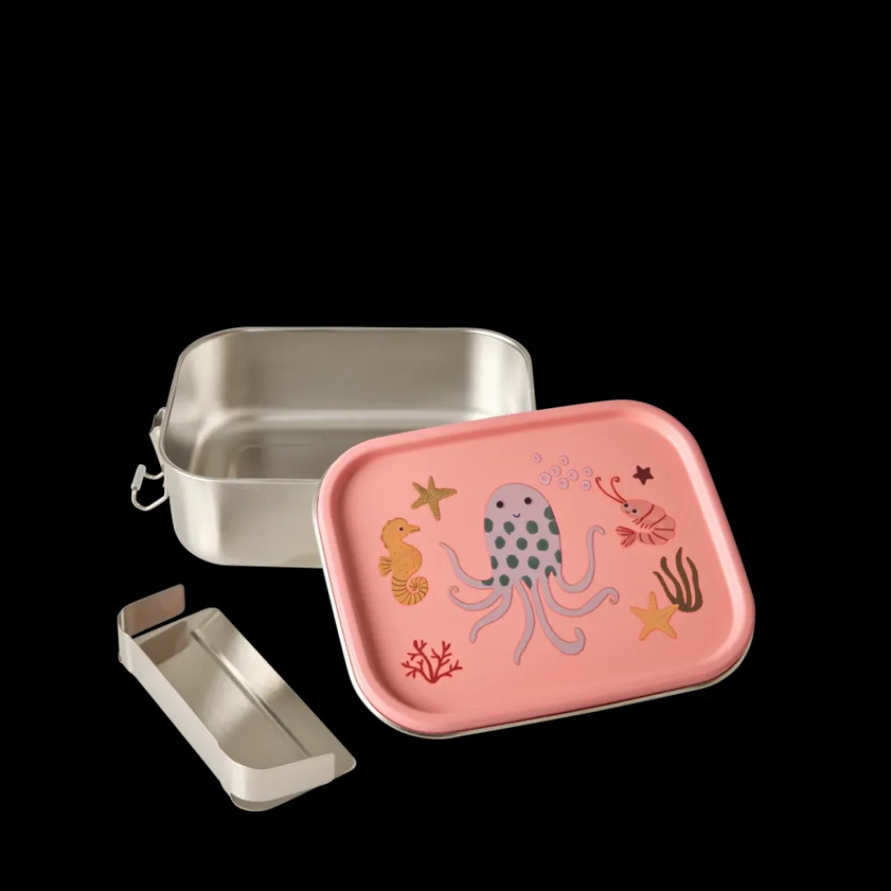 Rice Matboks i rustfritt stål med korallhavmotiv, 800 ml, Liten, New