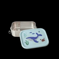 Rice Matboks i rustfritt stål med blått havmotiv, Liten, 800ml, New