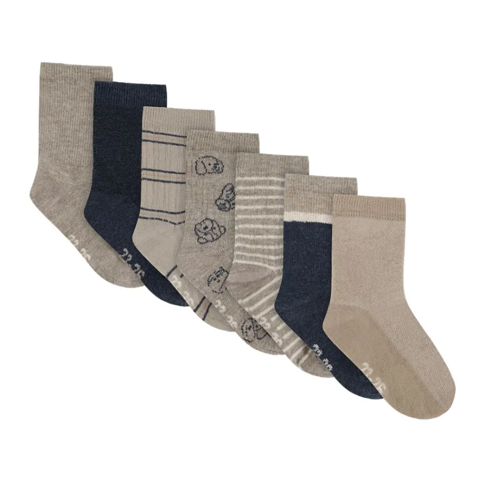 Minymo Sokker, Blå Mix 7pk Discount