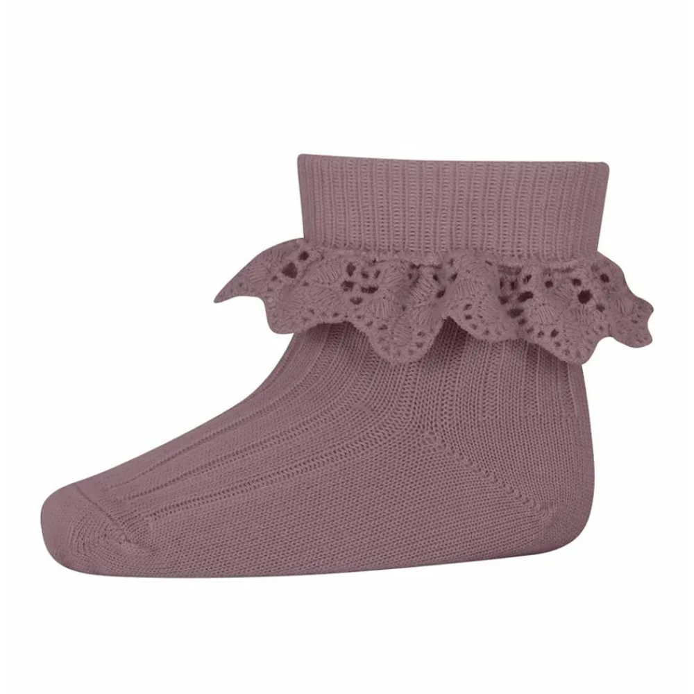 Mp Sokker m/Blonder Lea, Purple Dove Outlet