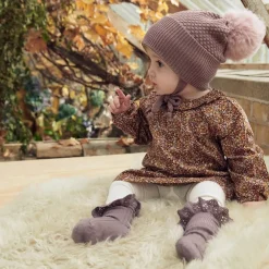 Mp Sokker m/Blonder Lea, Purple Dove Outlet