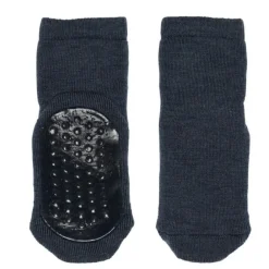 Mp Ullsokker m/antiskli, Dark Denim Melange