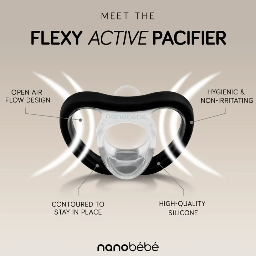 Narresmokk, Nanobébé, Flexy, Hvit - (0-3mnd) 2pk Best