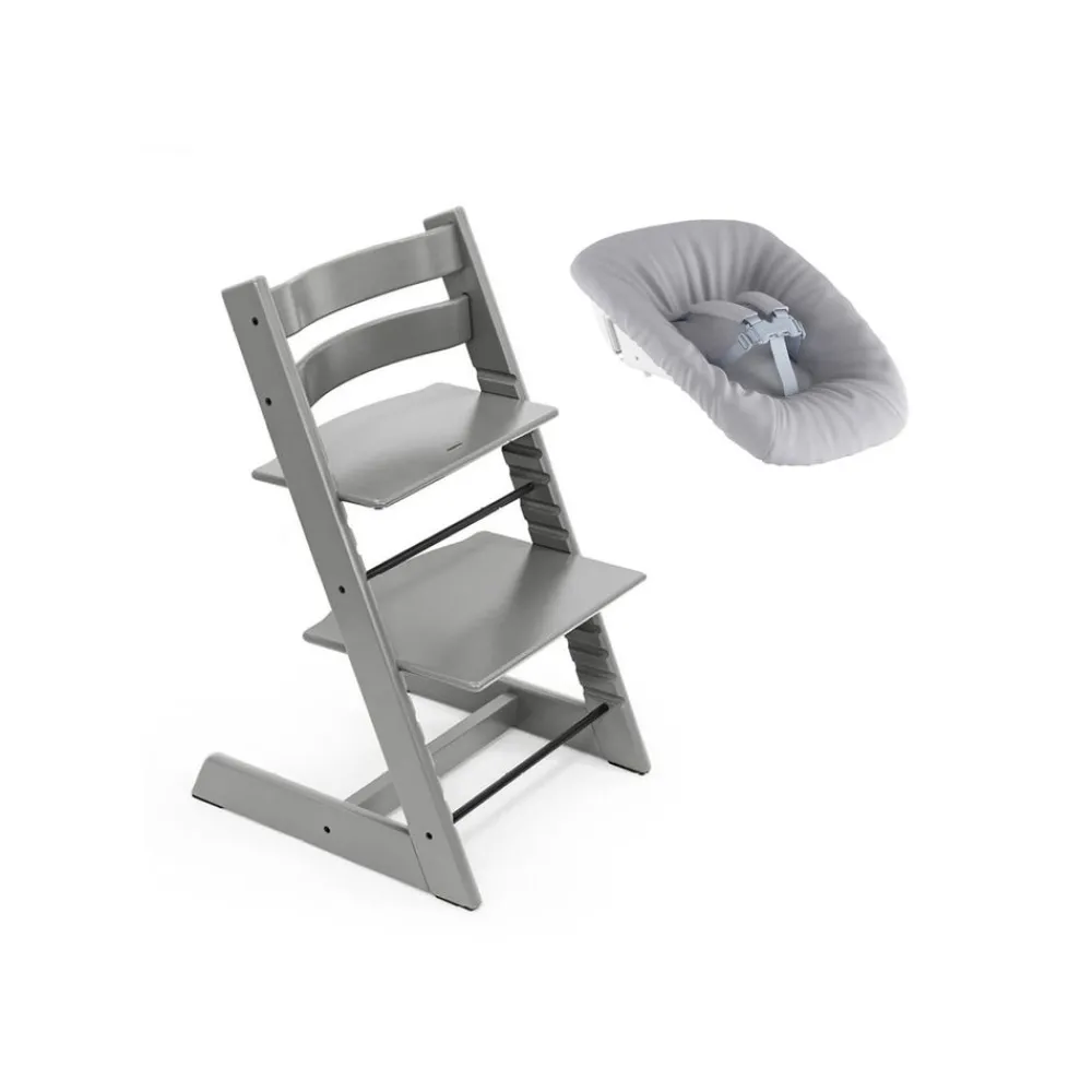 Stokke Nyfødtpakke, Tripp Trapp, Storm Grey + Newborn Set Outlet