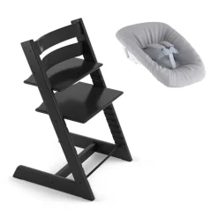 Stokke Nyfødtpakke, Tripp Trapp, Oak Black + Newborn Set Online
