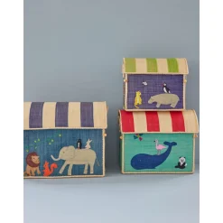 Rice Oppbevaringshus, Dyremotiv (sett med 3), New