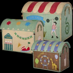 Rice Oppbevaringshus, Karnevalmotiv (sett med 3), Outlet