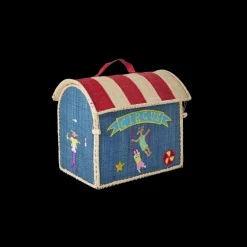 Rice Oppbevaringshus med sirkusmotiv i blå, Discount