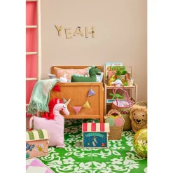 Rice Oppbevaringshus med sirkusmotiv i blå, Discount