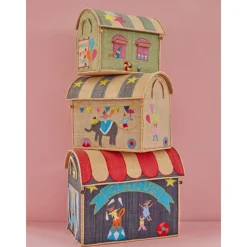 Rice Oppbevaringshus, Sirkusmotiv (sett med 3), Hot