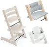 Stokke Pakke, Tripp Trapp, Whitewash, Ink Baby Set + Stolpute, Nordic Blue Clearance