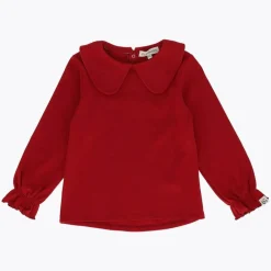 Gullkorn Peg Genser, Design, Dyp Rød Best