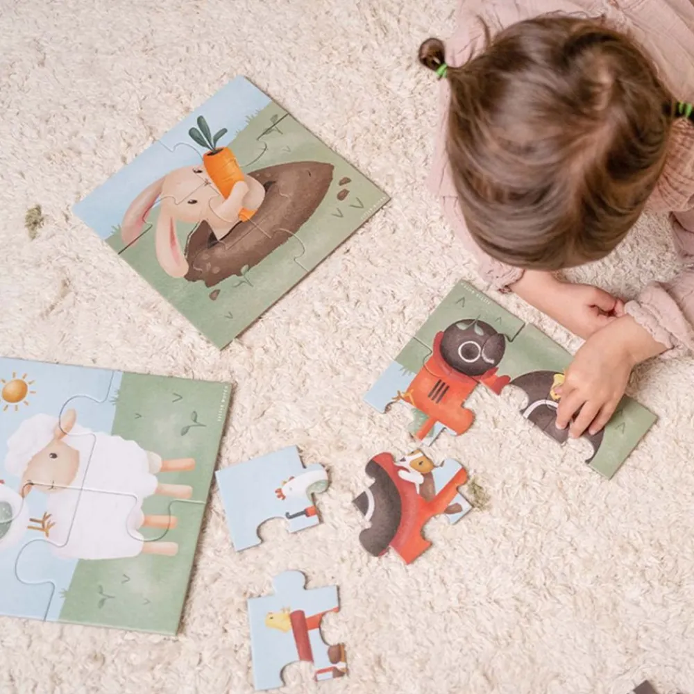 Little Dutch Puslespill 4-i-1, , Little Farm