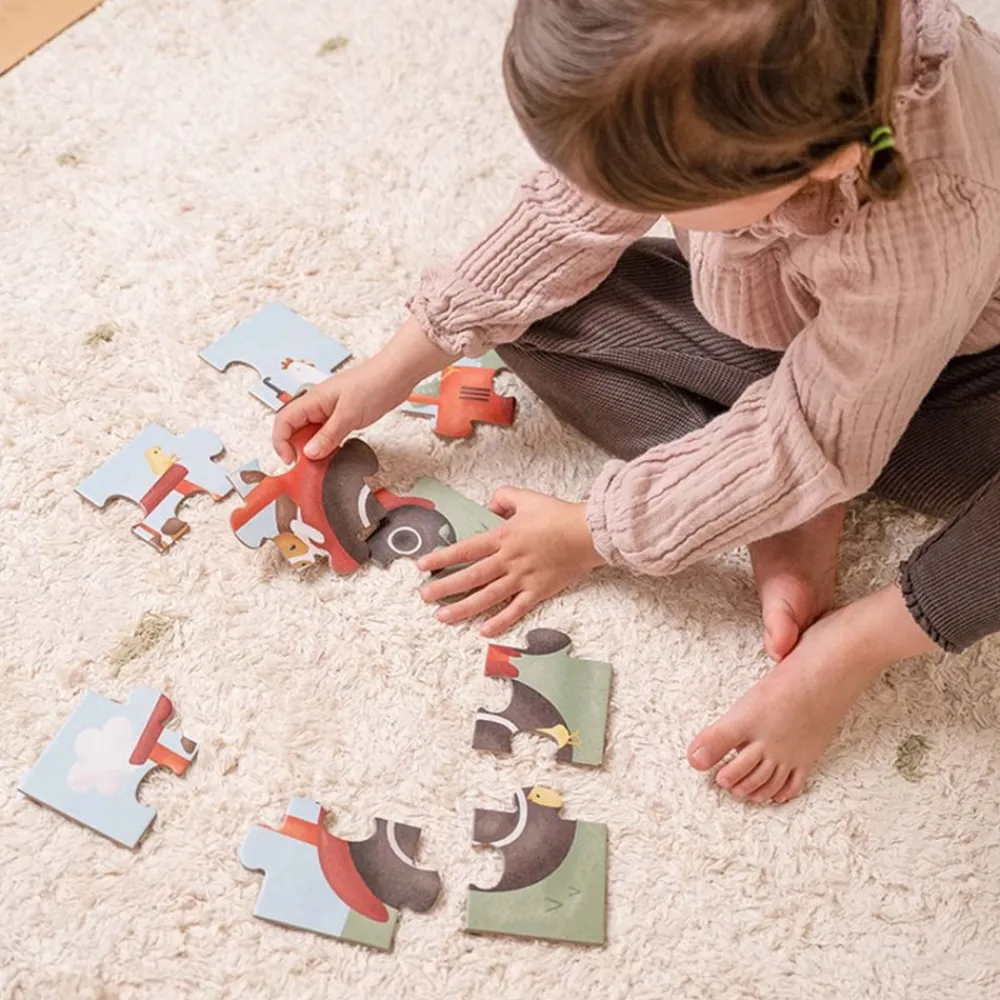 Little Dutch Puslespill 4-i-1, , Little Farm