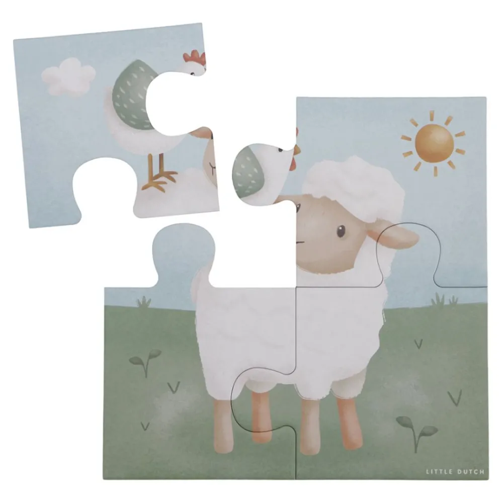 Little Dutch Puslespill 4-i-1, , Little Farm