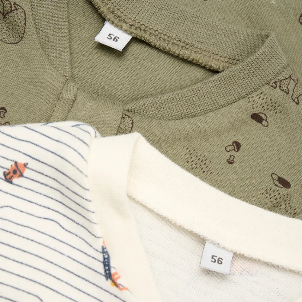 Pippi Pysj m/ glidelås 2pk, , Deep Lichen Green