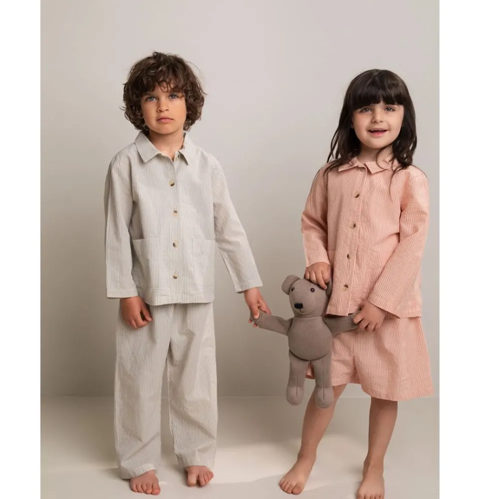 Marmar Pysjamas sett, , Blue Stone Stripe Discount