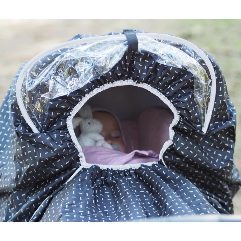 Easygrow Regntrekk m/skjerm, , Refleks Stroke New