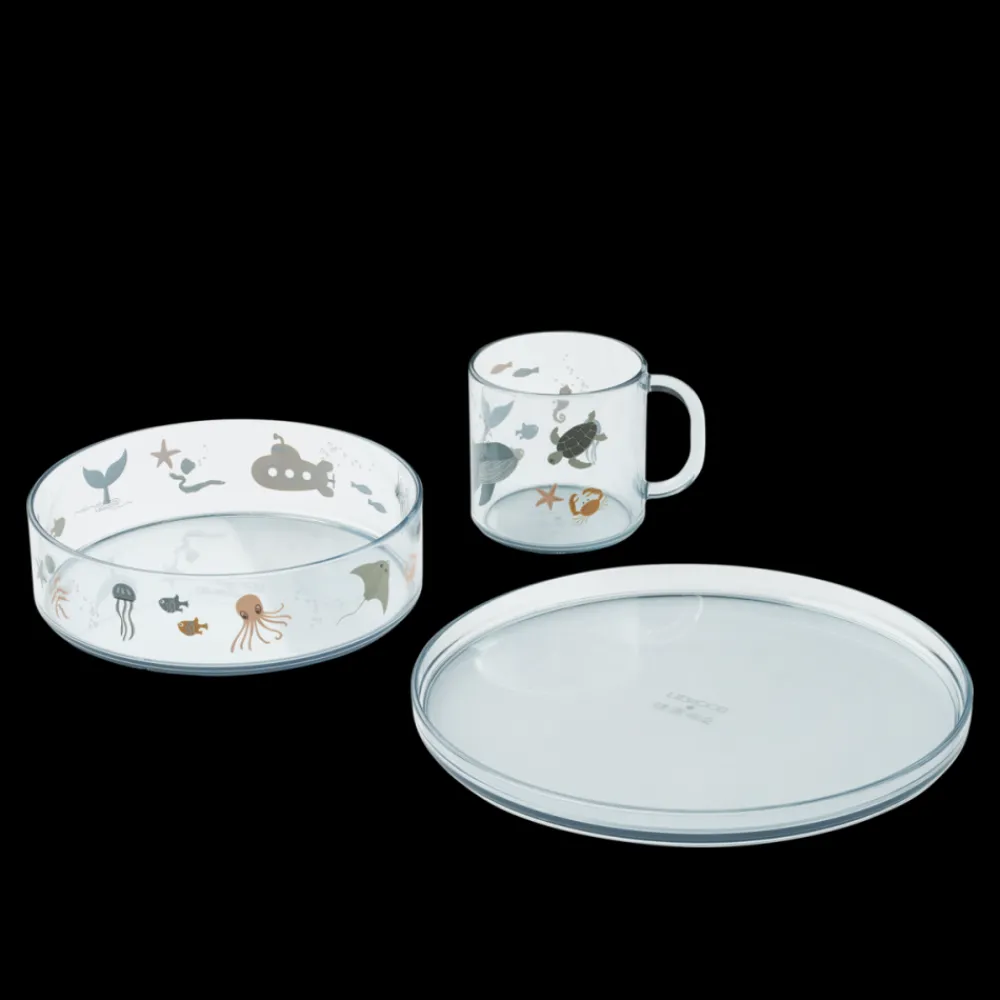 Liewood Servicesett, , Siva, Sea Creature / Sandy Discount