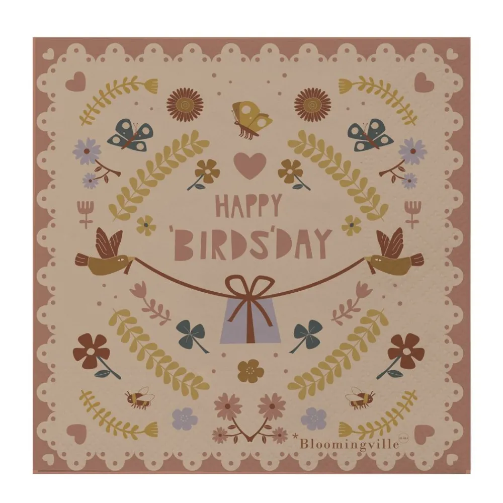 Bloomingville Servietter, , Bursdag, Bryn