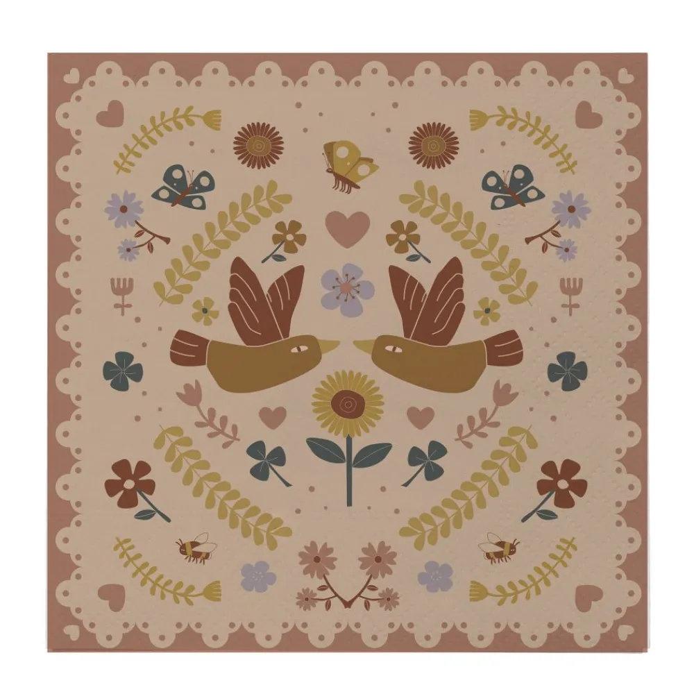 Bloomingville Servietter, , Bursdag, Bryn