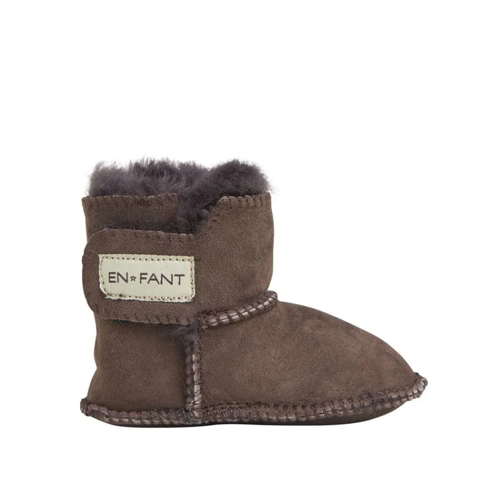 Sheepskin Bootee, En Fant, Brown Best