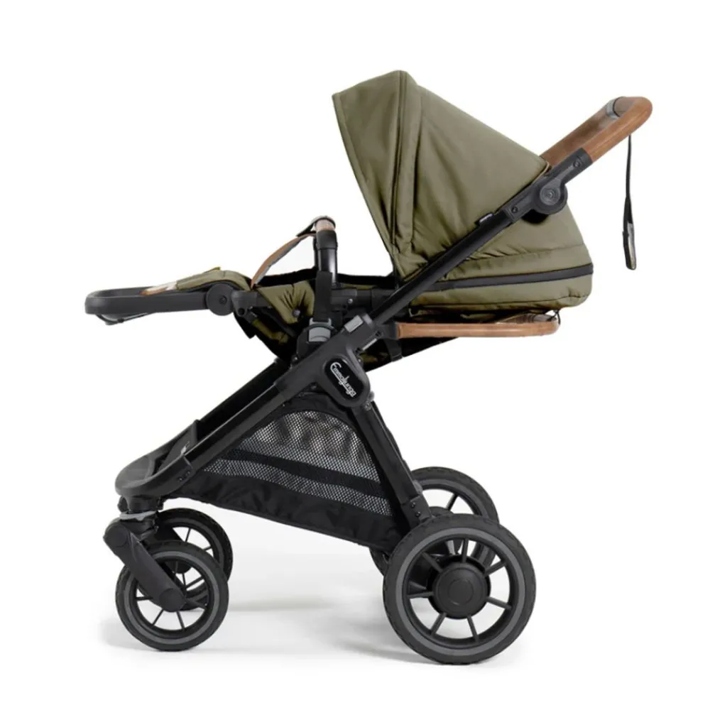 Emmaljunga Sittedel ERGO+, , Outdoor Olive (Black Frame) Clearance