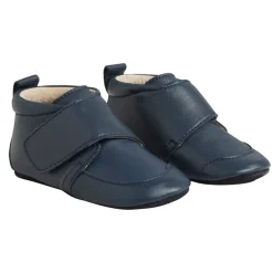 Skinntøffel m/borrelås, EnFant, Blå Online