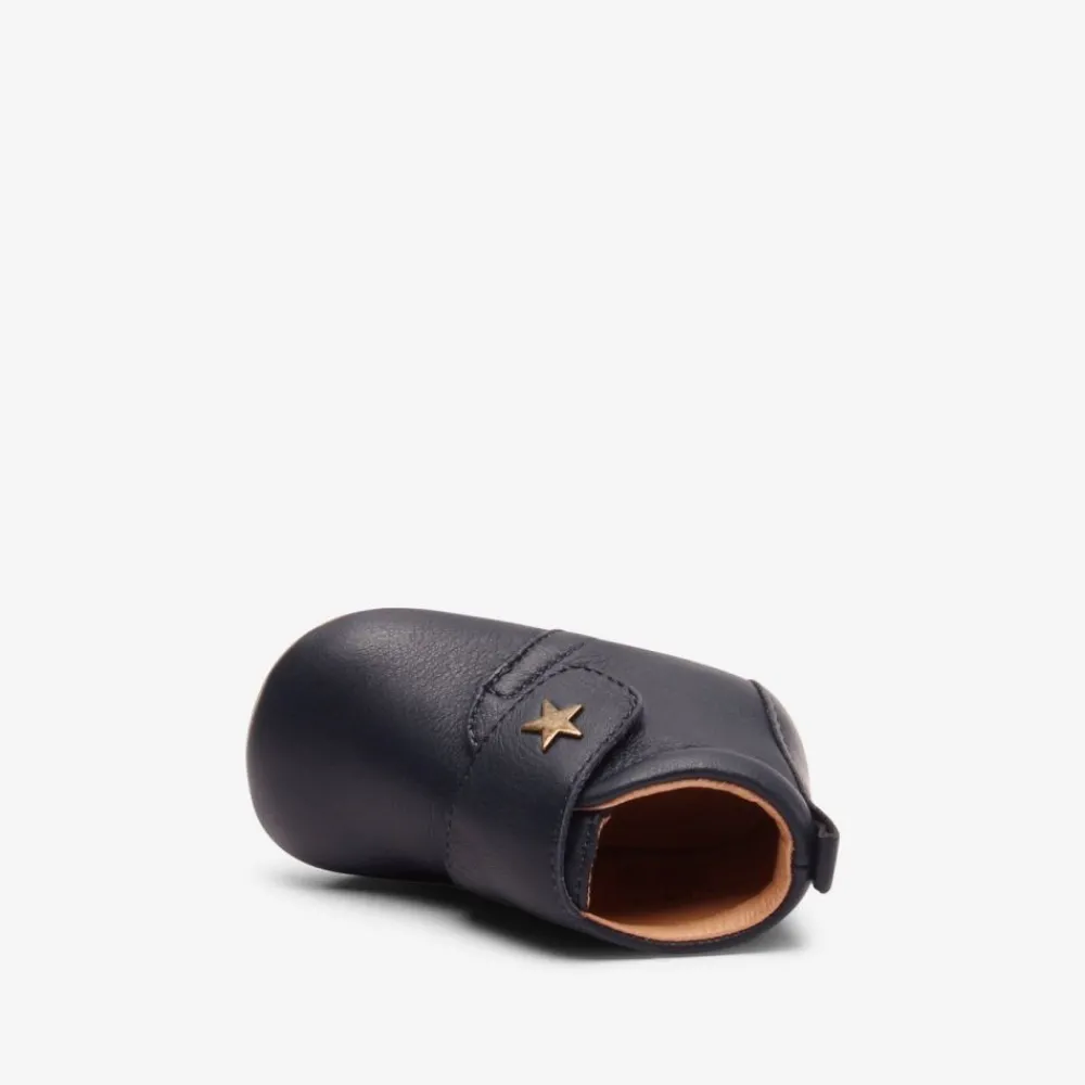 Bisgaard Skinntøfler, , Navy Best