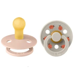 Bibs Smokk, , 2 Pk, Ladybug Latex Size 1, Blush Mix Best