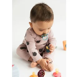 Bibs Smokk, , Boheme, Latex, Size 2, Vanilla/Dark Oak, 2pk New