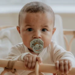 Bibs Smokk, , Boheme, Latex, Size 2, Vanilla/Dark Oak, 2pk New