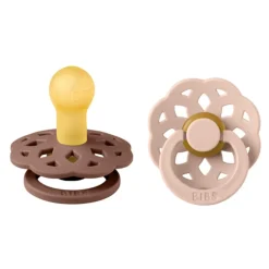 Bibs Smokk, , Boheme, Latex, Size 2, Woodchuck/Blush, 2pk New