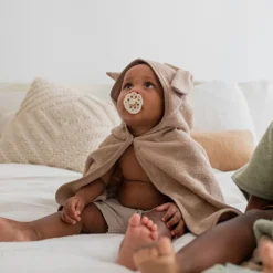 Bibs Smokk, , Boheme, Latex, Size 2, Vanilla/Peach, 2pk