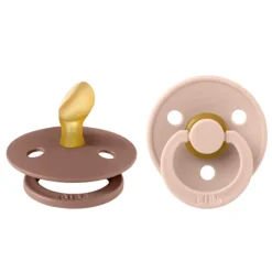 Bibs Smokk, , Latex, Size 2, Blush/Woodchuck, 2pk, Anatomical New