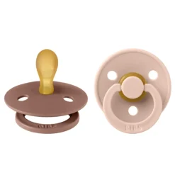 Bibs Smokk, , Latex, Size 1, Blush/Woodchuck, 2pk, Symmetrical New