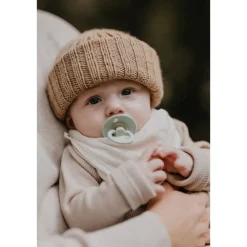 Bibs Smokk, , Latex, Size 1, Ivory/Dark Oak, 2pk