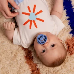 Bibs Smokk, , Latex, Size 2, Sky Blue Mix New