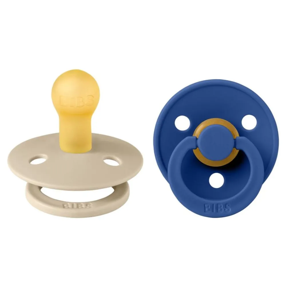 Bibs Smokk, , Latex, Size 1, Vanilla/Cornflower, 2pk New