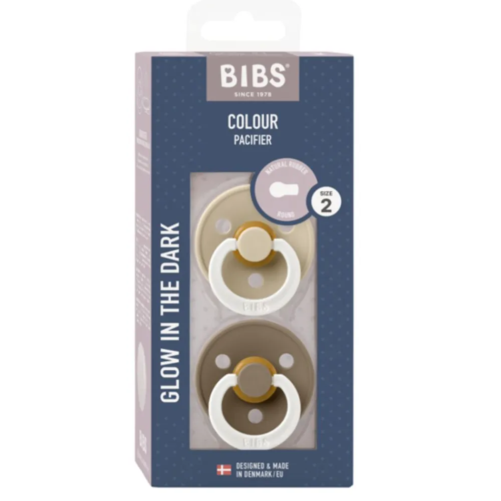 Bibs Smokk, , Latex, Size 2, Vanilla Glow/Dark Oak Glow, 2pk Best