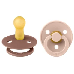 Bibs Smokk, , Latex, Size 2, Woodchuck/Blush, 2pk Best