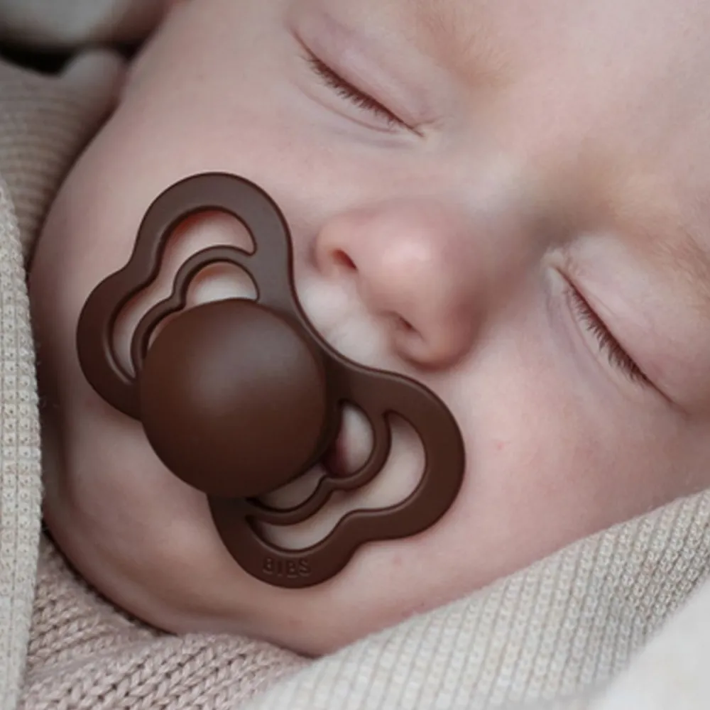 Bibs Smokk, , Supreme, Silicone, Size 1, Vanilla/Dark Oak, 2pk Sale