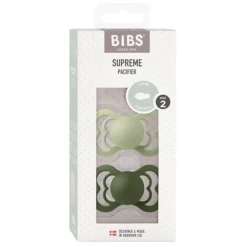 Bibs Smokk, , Supreme, Silicone, Size 2, Sage/Hunter Green, 2pk Sale