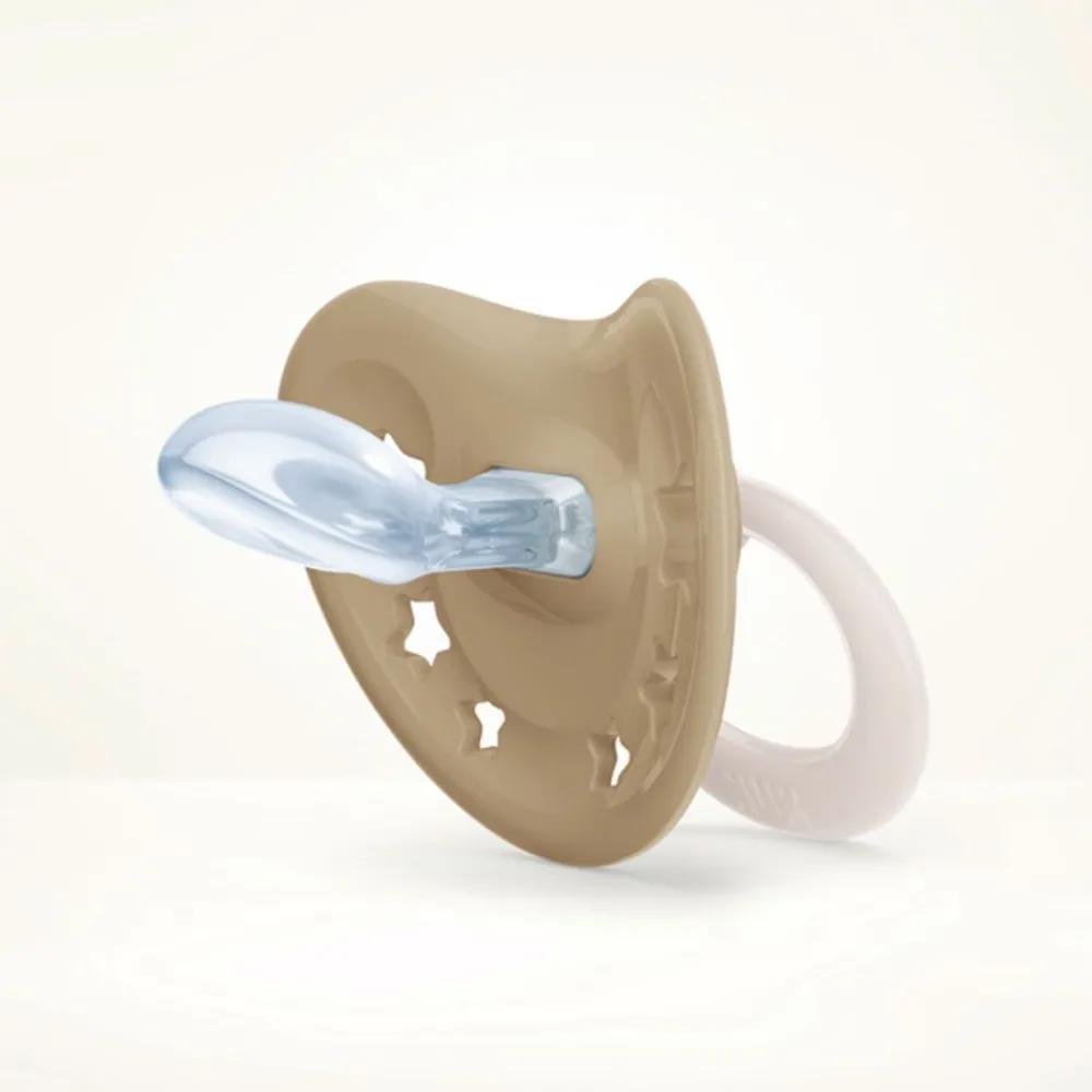 NUK Smokk, , Signature Silikon, Rosa/Grønn 6-18 mnd